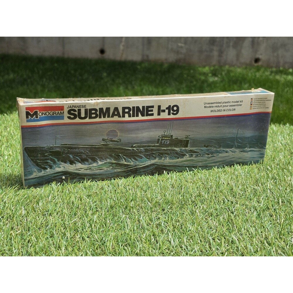 Vintage Monogram Japanese Submarine I-19 Model Kit #3103 New Sealed  15.5" Long